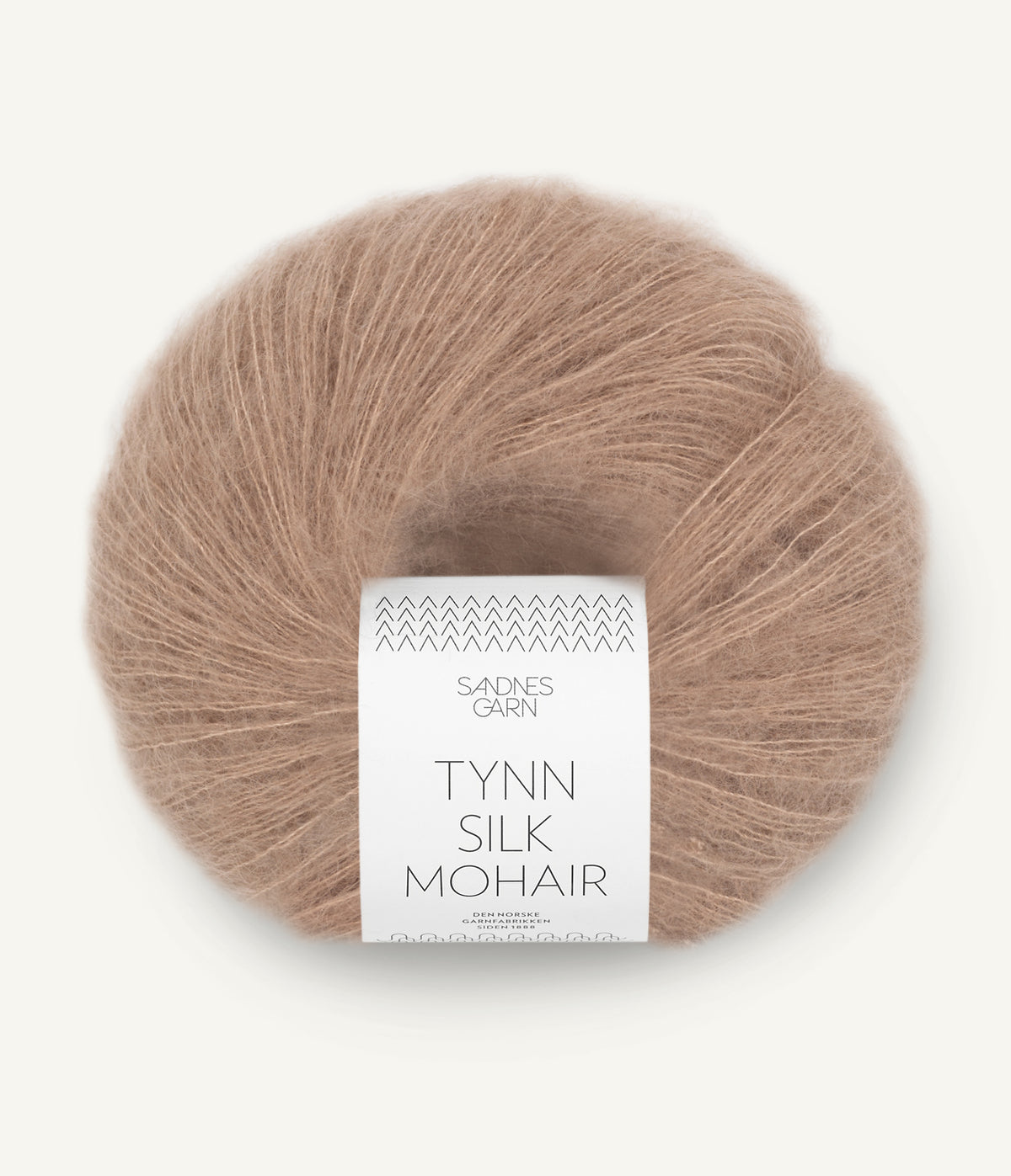 Tynn silk mohair Lys Eikenøtt