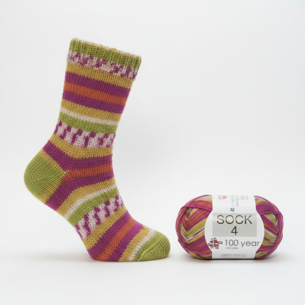 Hjerte Sock 4 farvenummer 5017