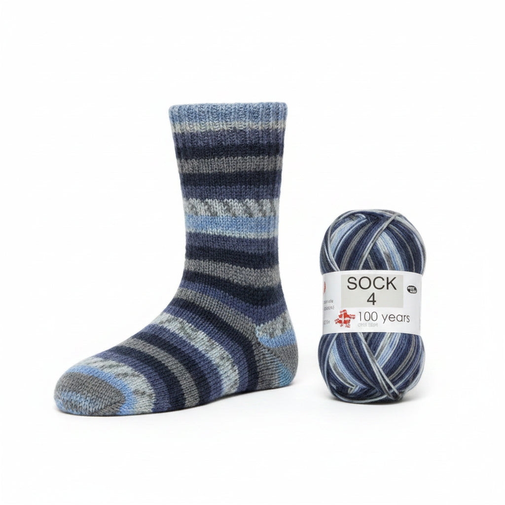 Hjerte Sock 4 farvenummer 5019