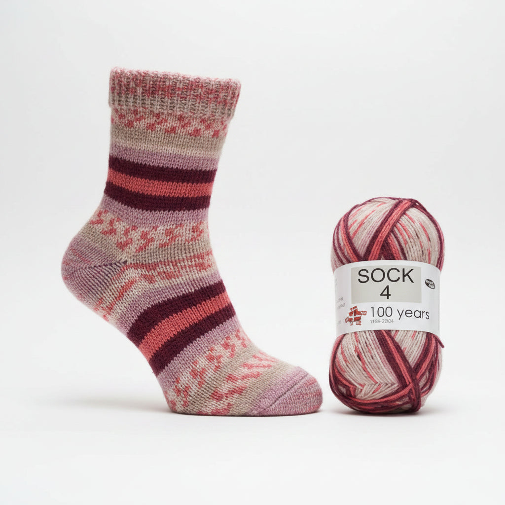 Hjerte Sock 4 farvenummer 5031