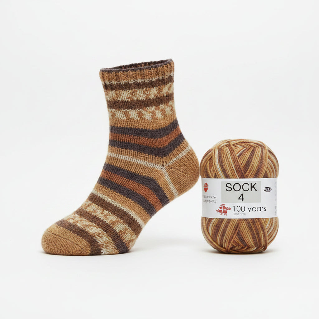 Hjerte Sock 4 farvenummer 5039