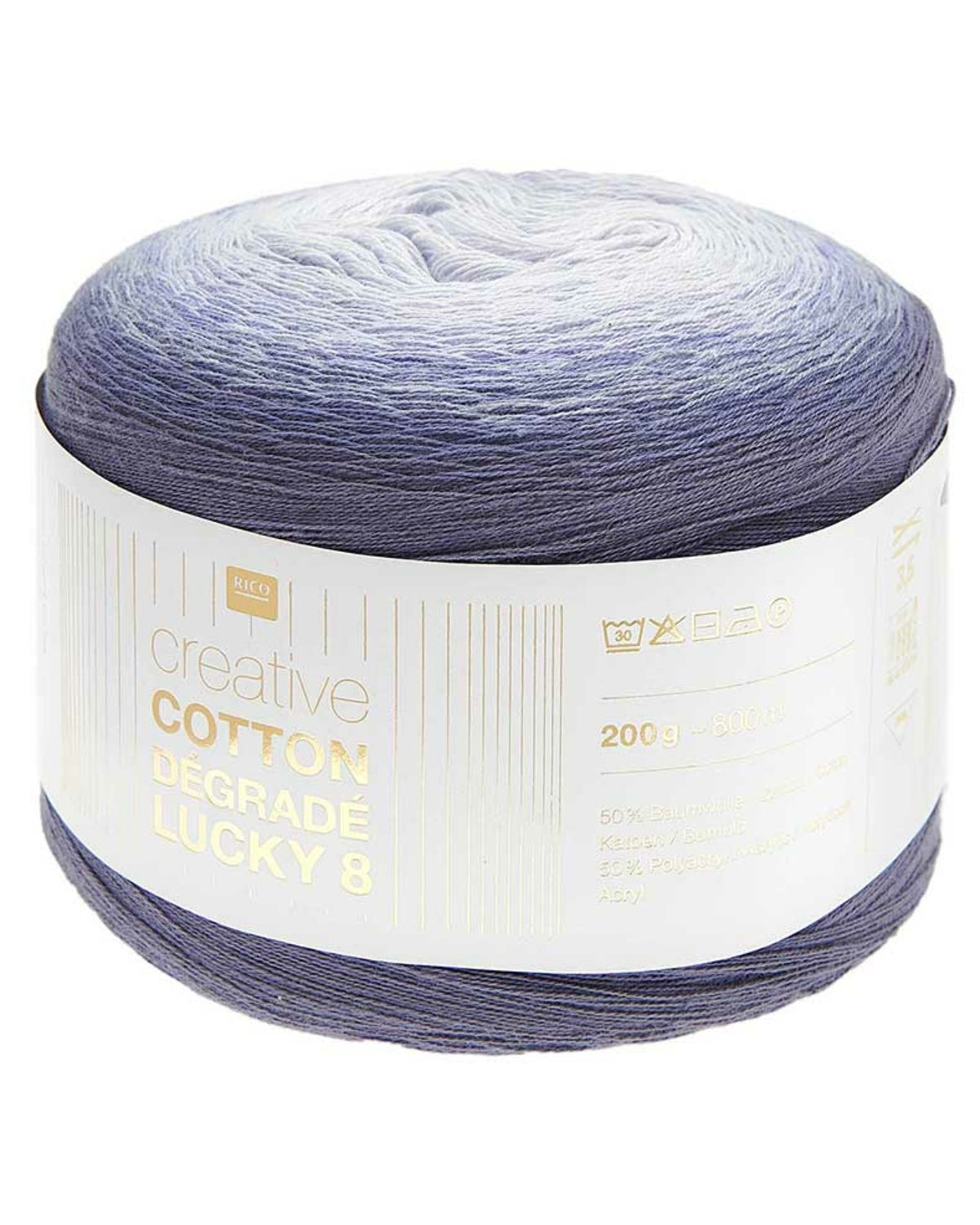 Creative Cotton Dégradé Lucky 8, denim