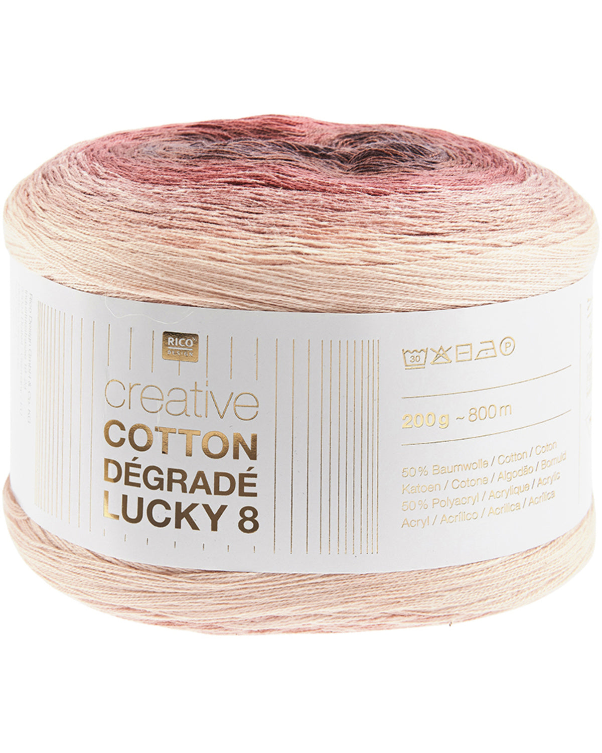 Creative Cotton Dégradé Lucky 8 berry