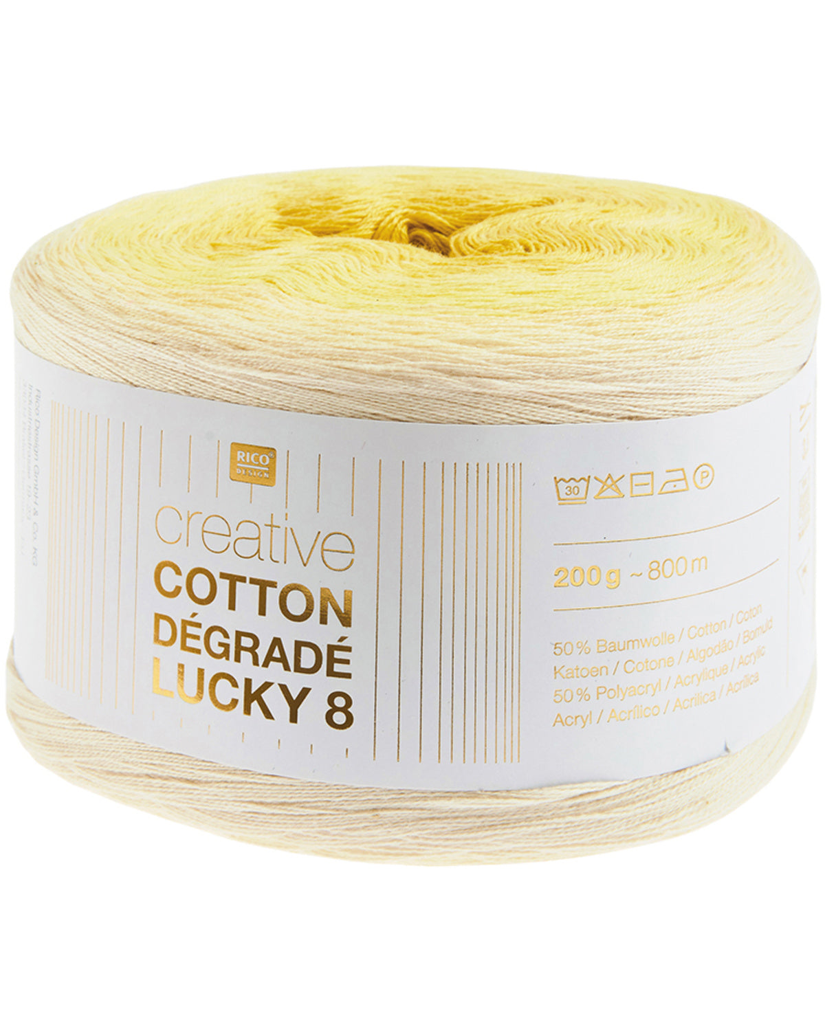 Creative Cotton Dégradé Lucky 8 lemon