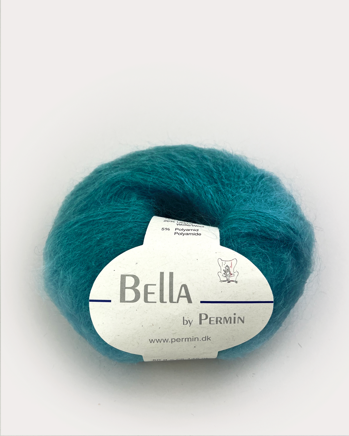 Bella mohair Mørk petrol