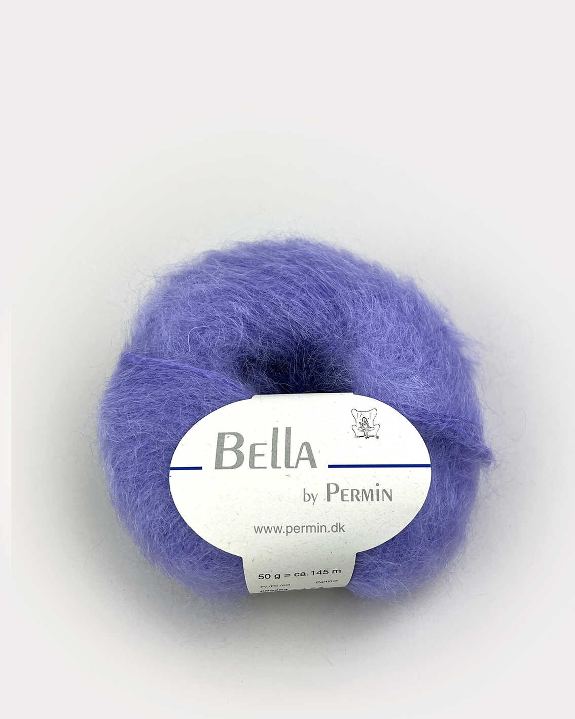 Bella mohair Lyselilla