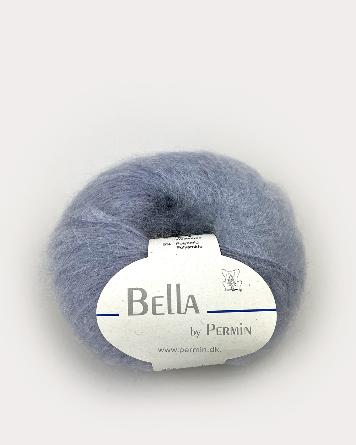 Bella mohair Lysegrå