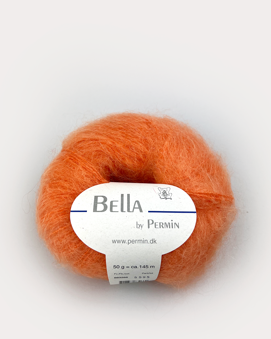 Bella mohair Lys orange