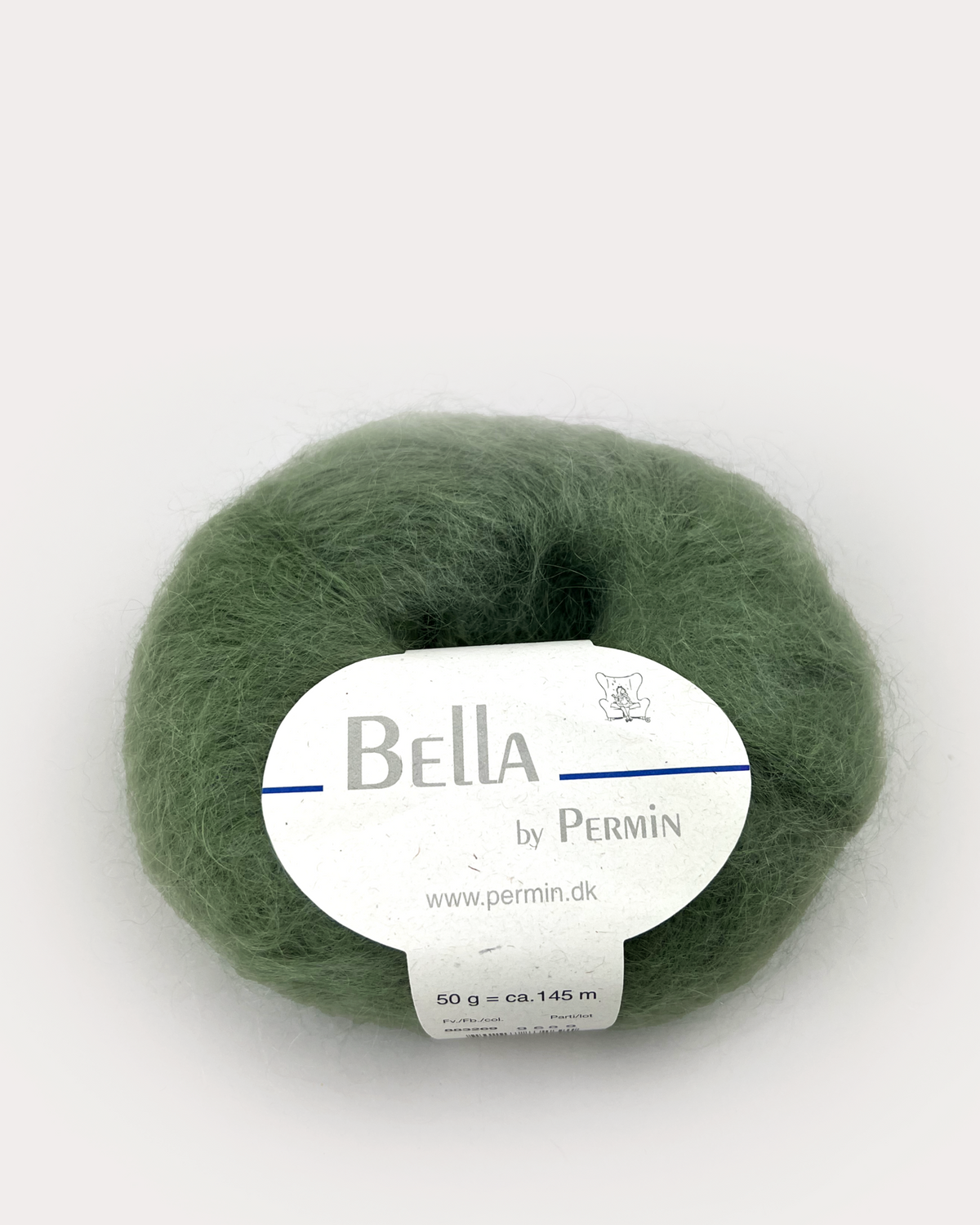 Bella mohair Mosgrøn