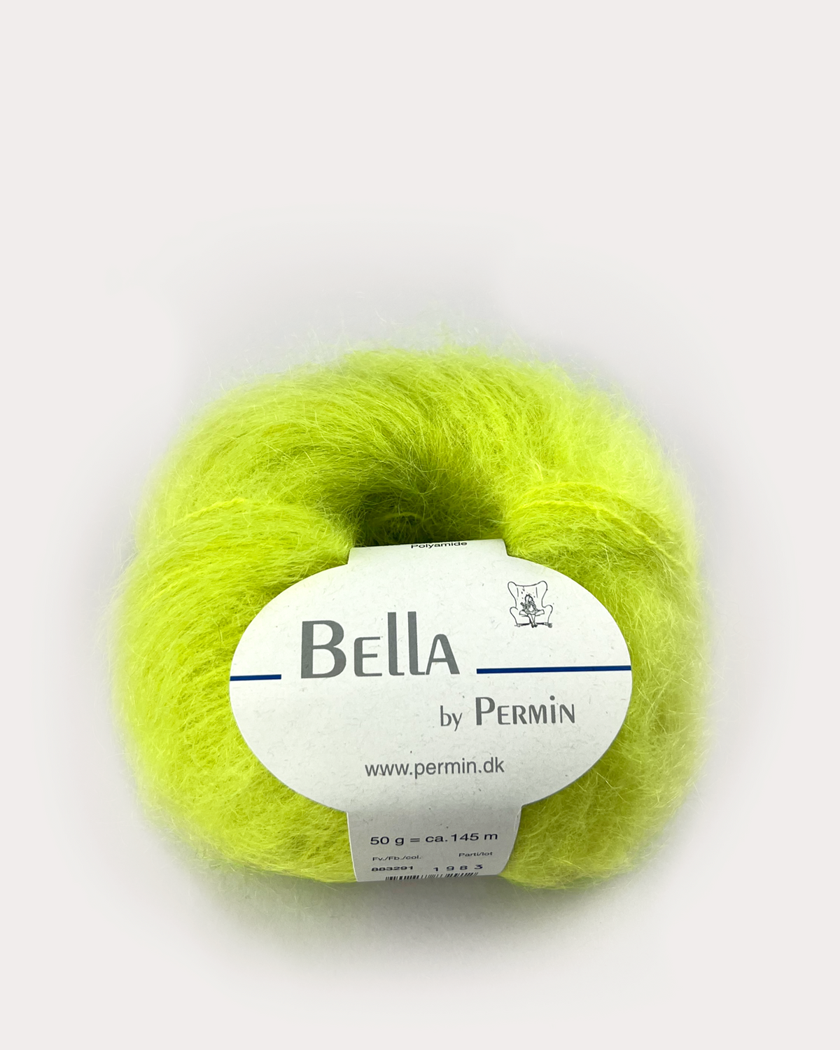 Bella mohair Acid lime