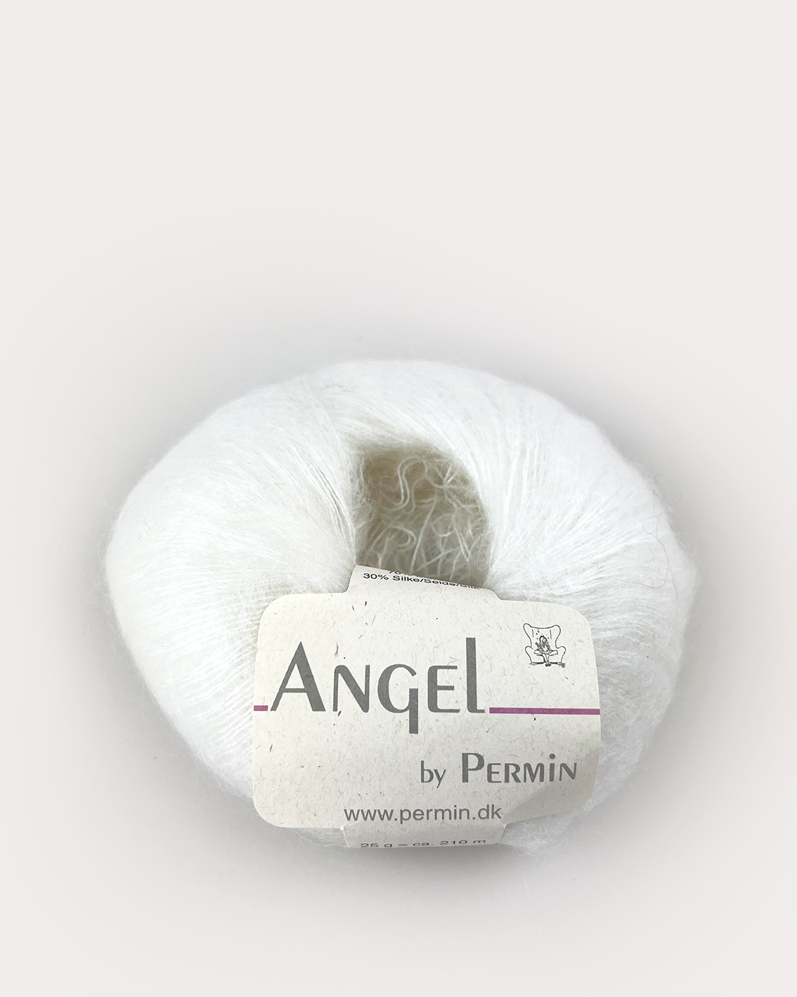Angel mohair Hvid