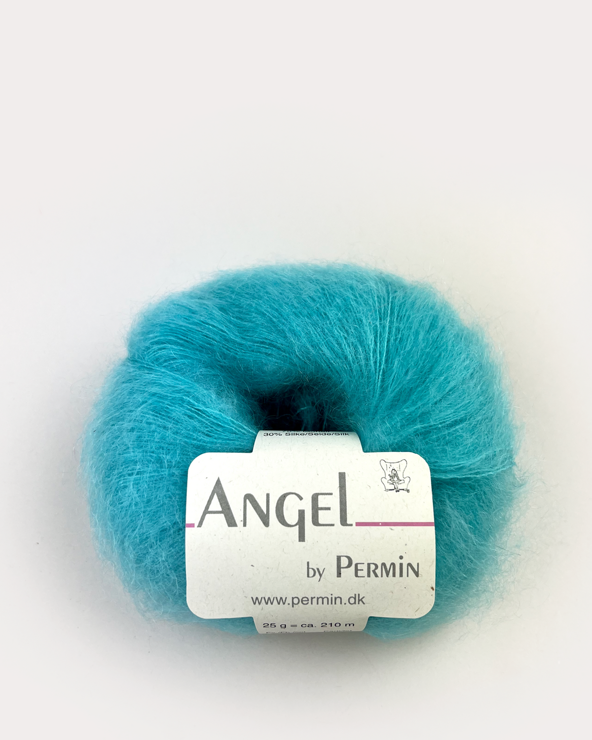 Angel mohair Turkis aqua
