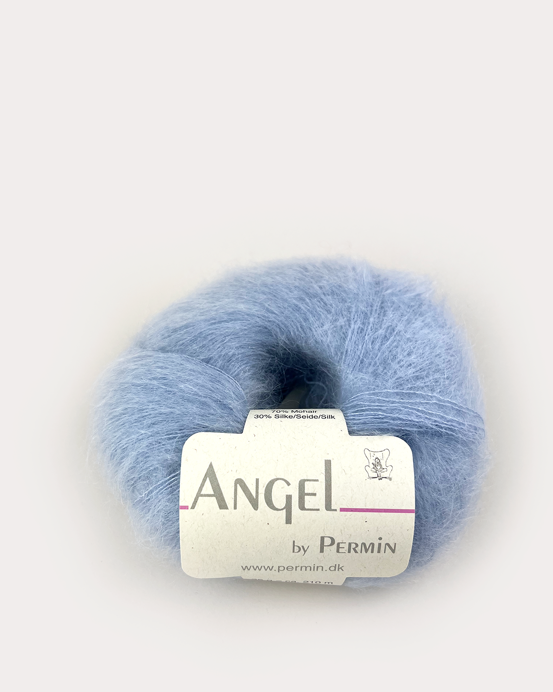 Angel mohair Lyseblå