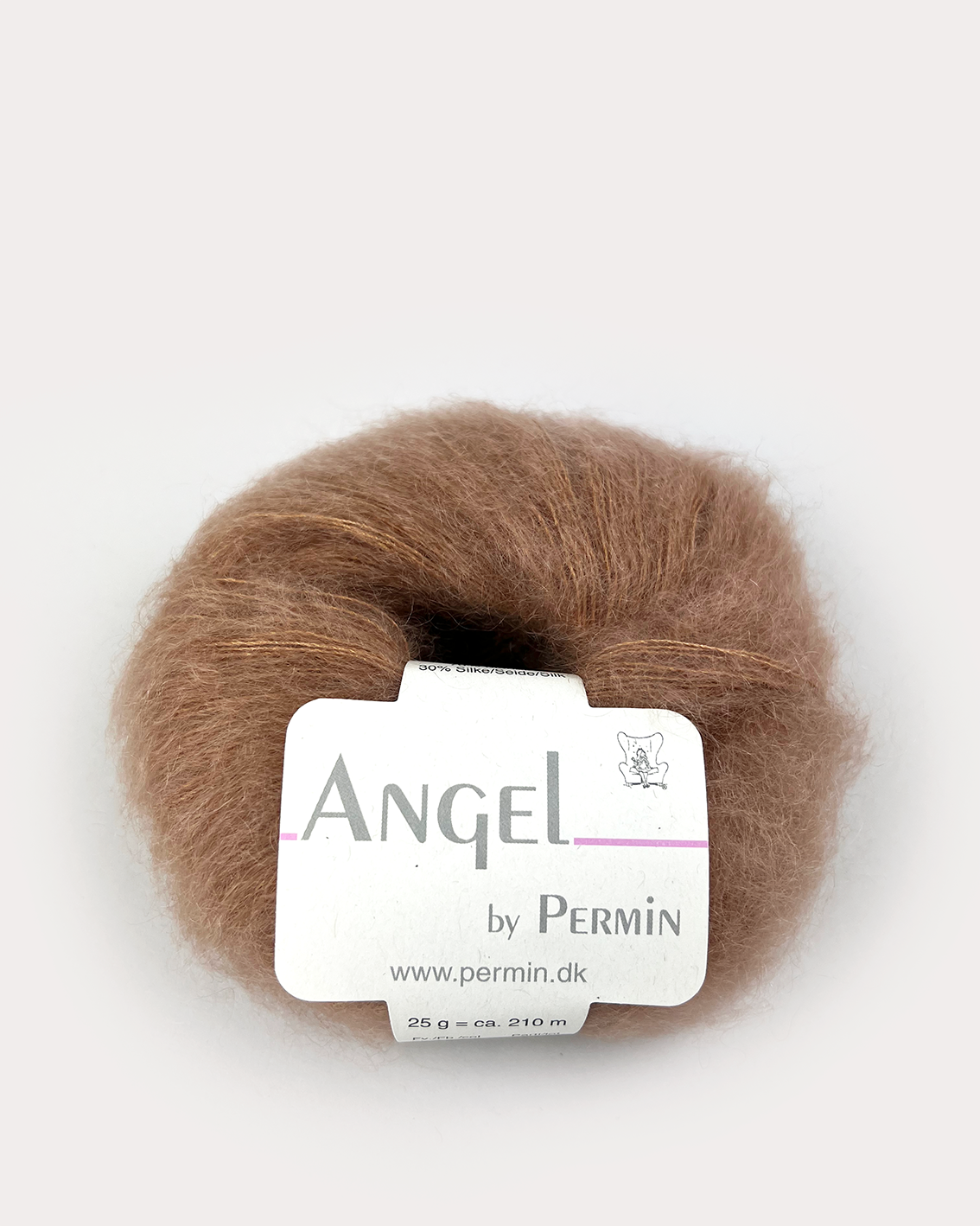 Angel mohair Mørk camel