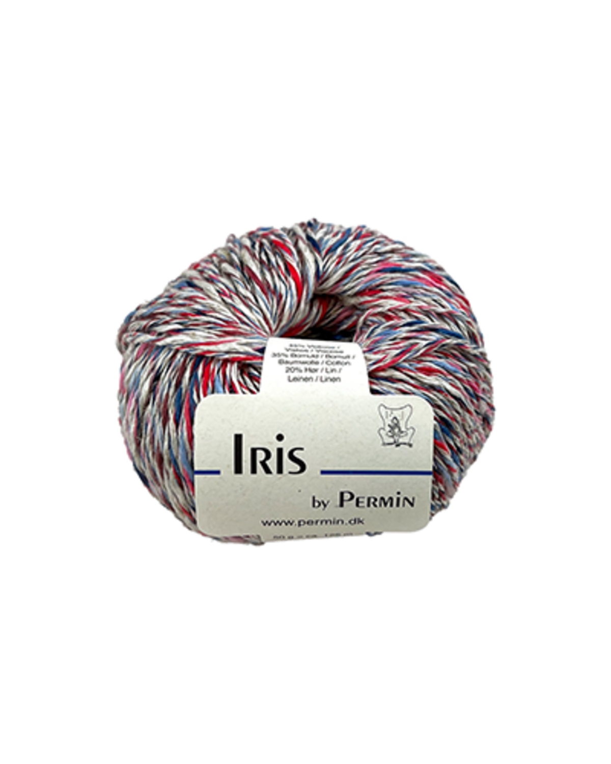 Iris Rød/blå
