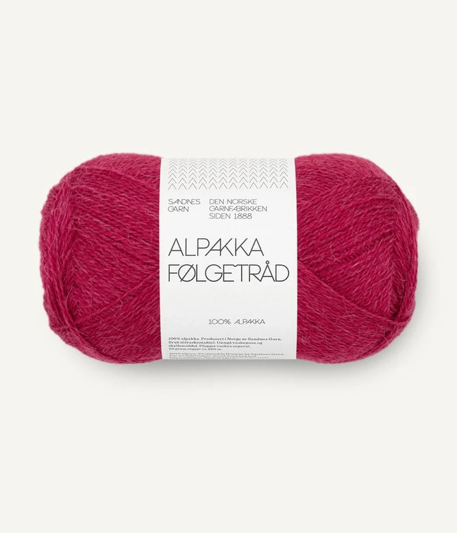 Alpakka Følgetråd Rumba Red 4255
