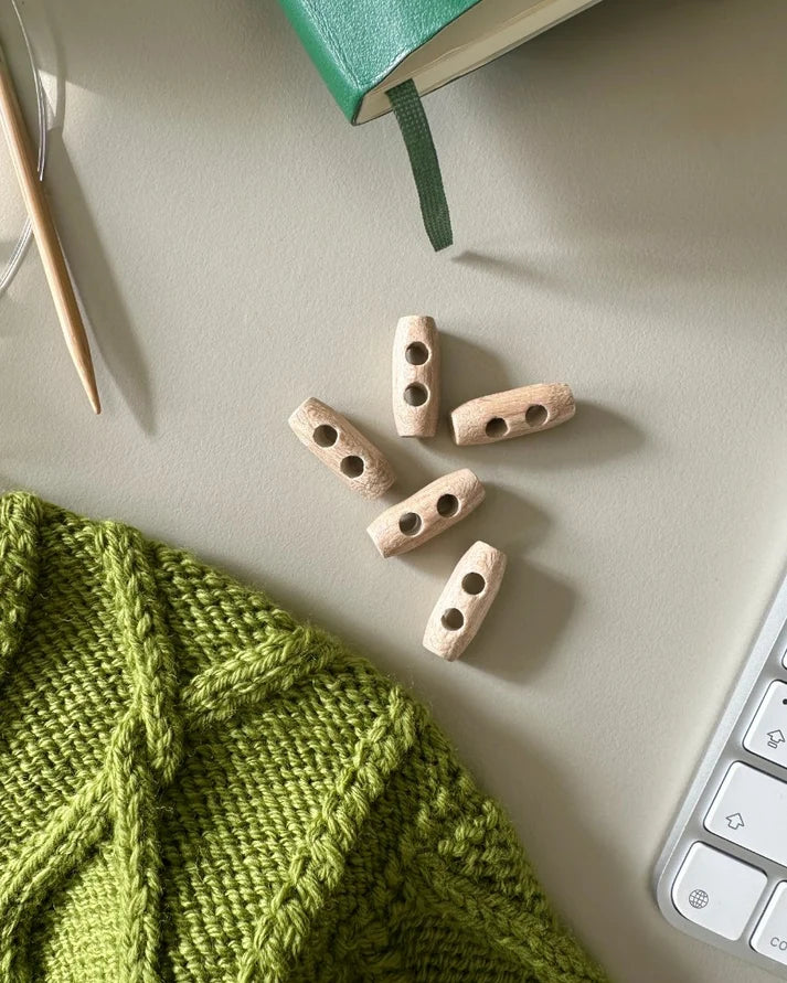 PetiteKnit Duffelknapper 25 mm – 6 stk.
