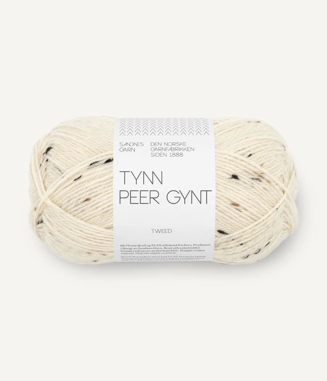 Tynn Peer Gynt Natural White / Brown Tweed 2523