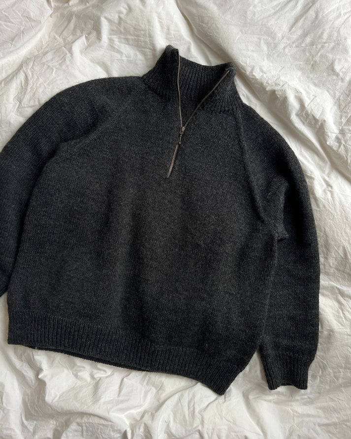 Opskrift: Zipper Sweater Light – Man fra PetiteKnit