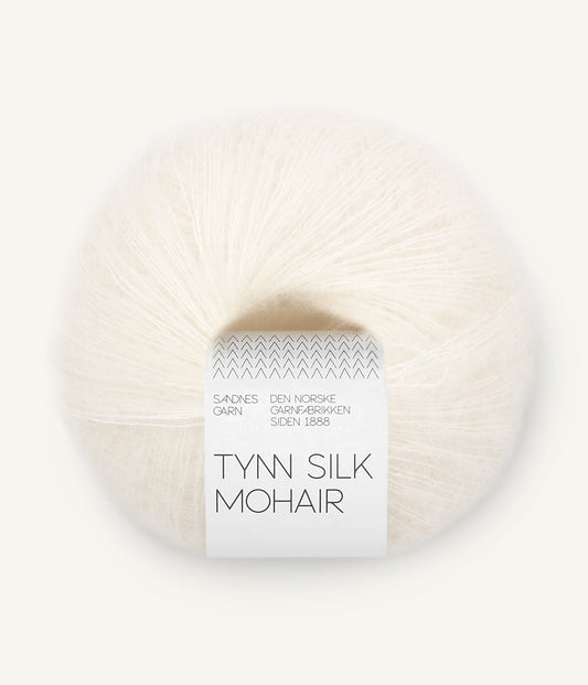 Tynn Silk Mohair White