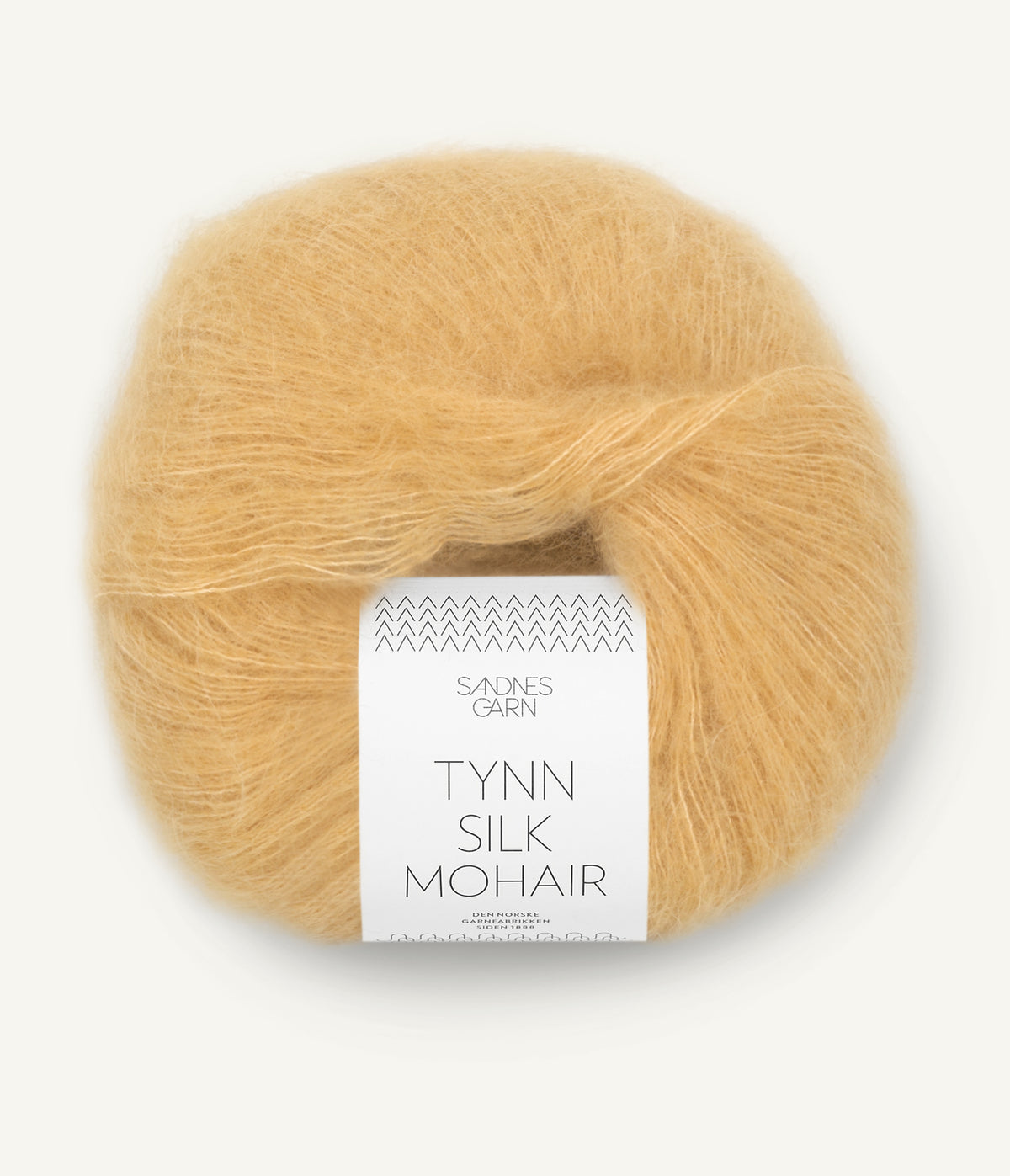 Tynn Silk Mohair Strågul
