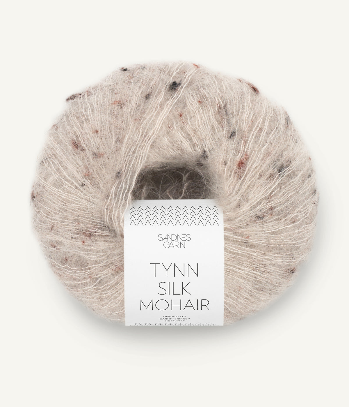 Tynn Silk Mohair Greige Tweed