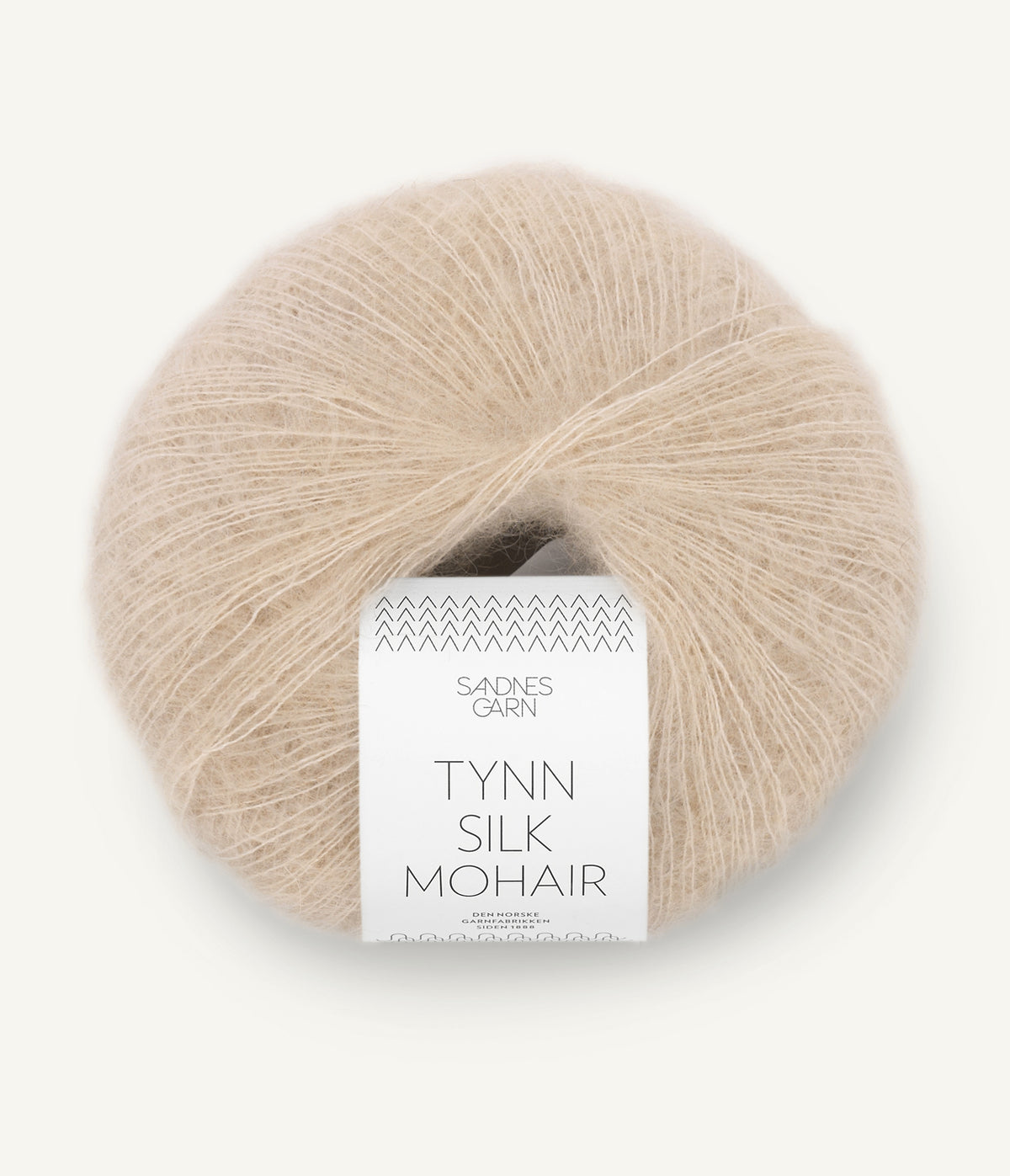 Tynn Silk Mohair Beigemelert