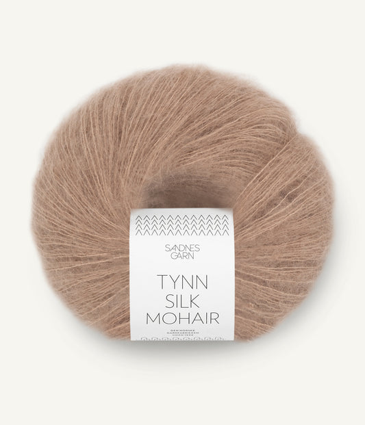 Tynn silk mohair Lys Eikenøtt