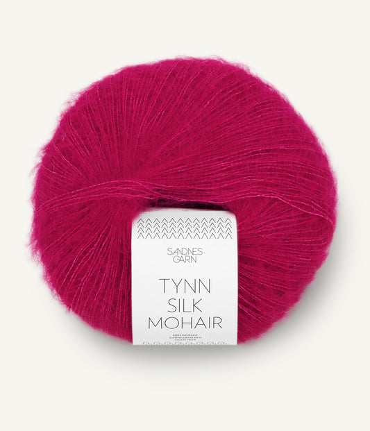 Tynn Silk Mohair Jazzy Pink