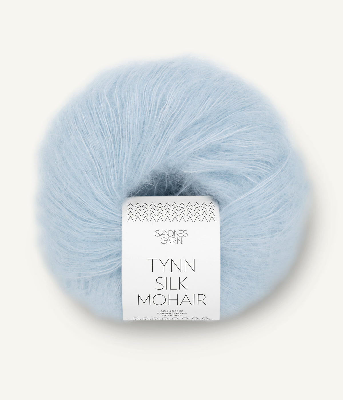 Tynn Silk Mohair Lys Blå