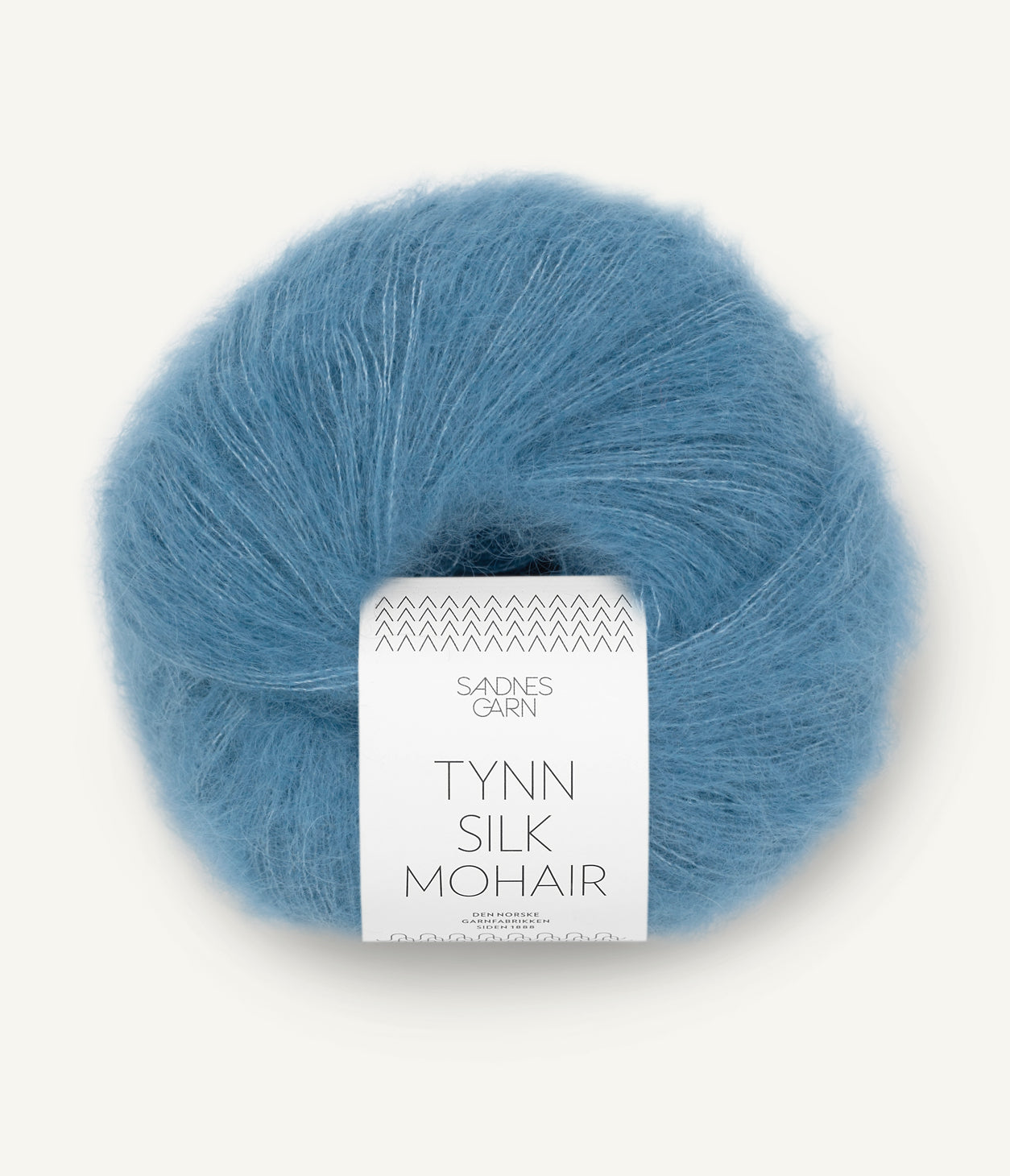 Tynn Silk Mohair Mørk Himmelblå
