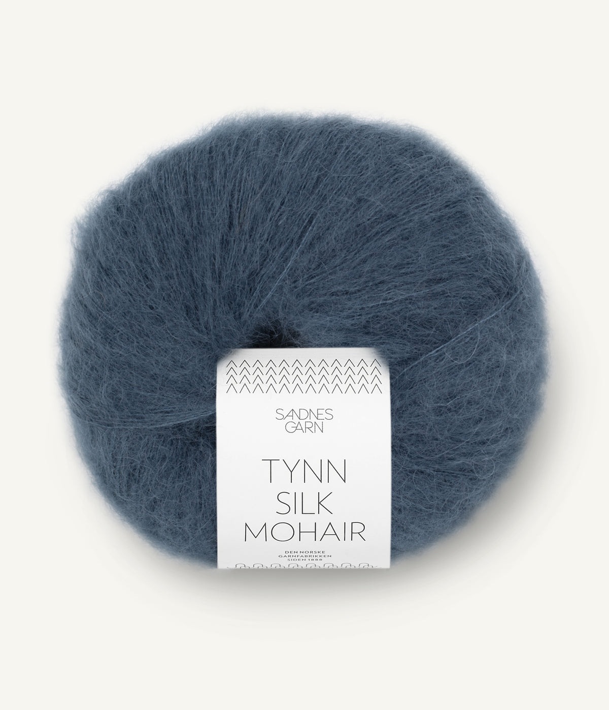 Tynn Silk Mohair Dyp Blå