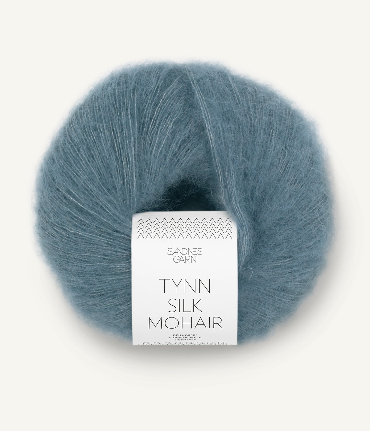 Tynn Silk Mohair Isblå
