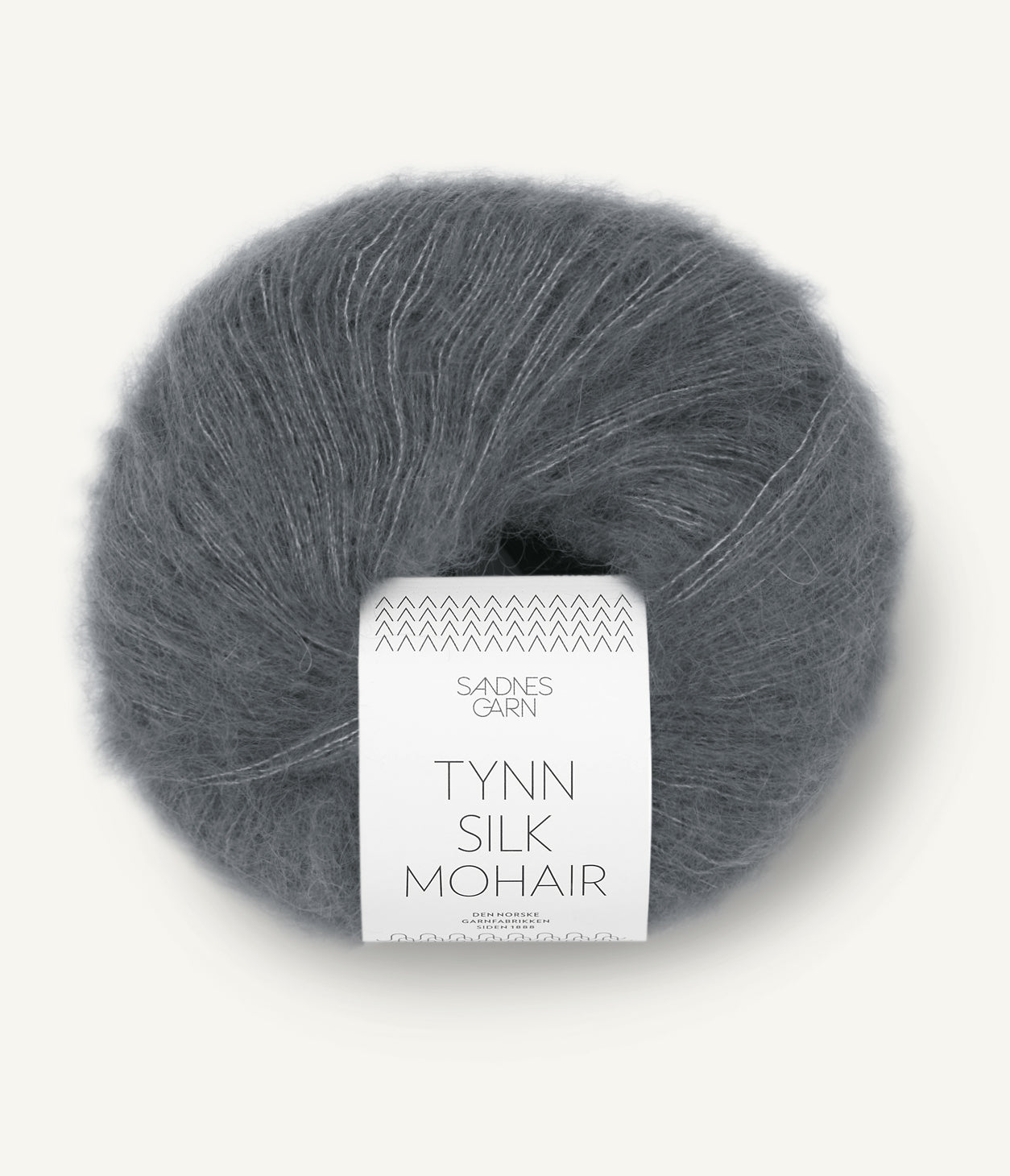 Tynn Silk Mohair Stålgrå