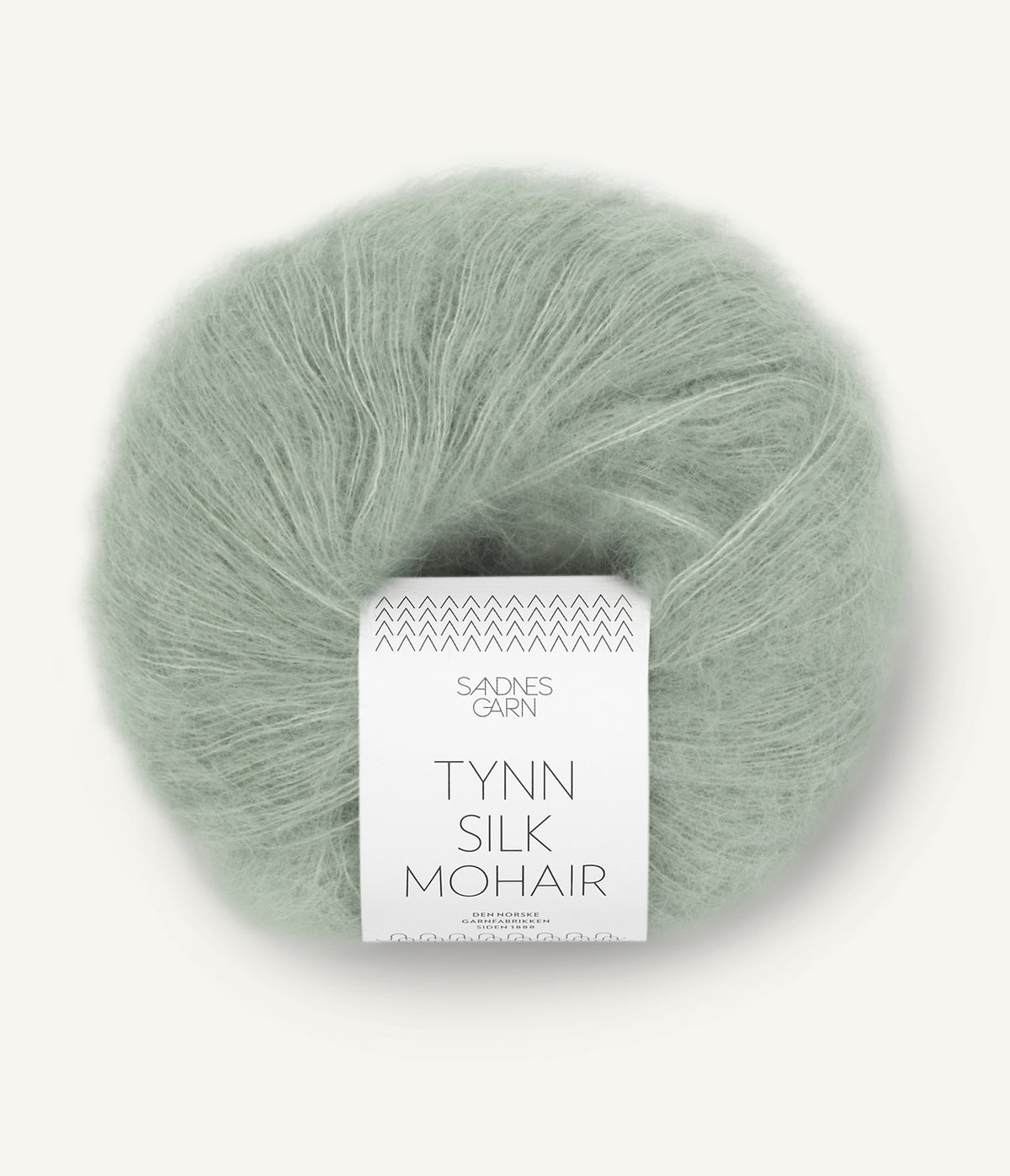 Tynn Silk Mohair Støvet Lys Grønn