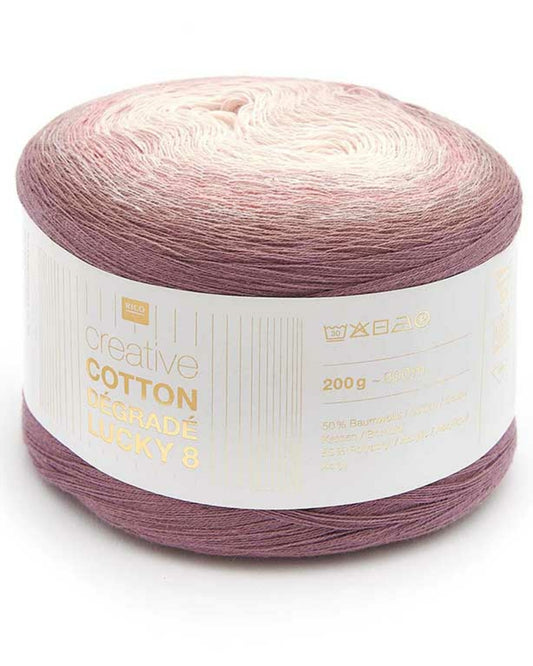 Creative Cotton Dégradé Lucky 8, smokey pink