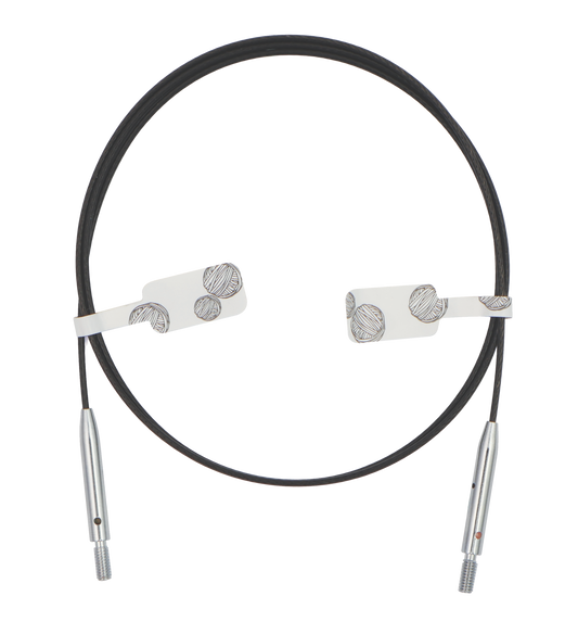 KNITPRO THIN & FLEX SORT SWIVEL KABEL 80 CM 10594