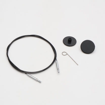 KNITPRO THIN & FLEX SORT SWIVEL KABEL 120CM 10596