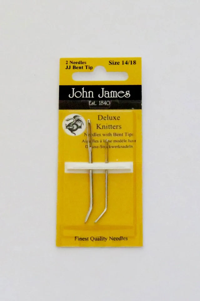 John james deluxe strikkenål 14/18 2 stk.