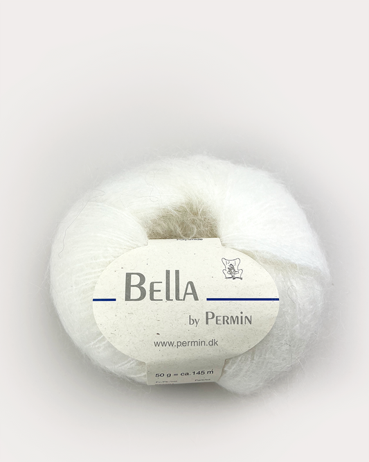 Bella mohair Hvid     