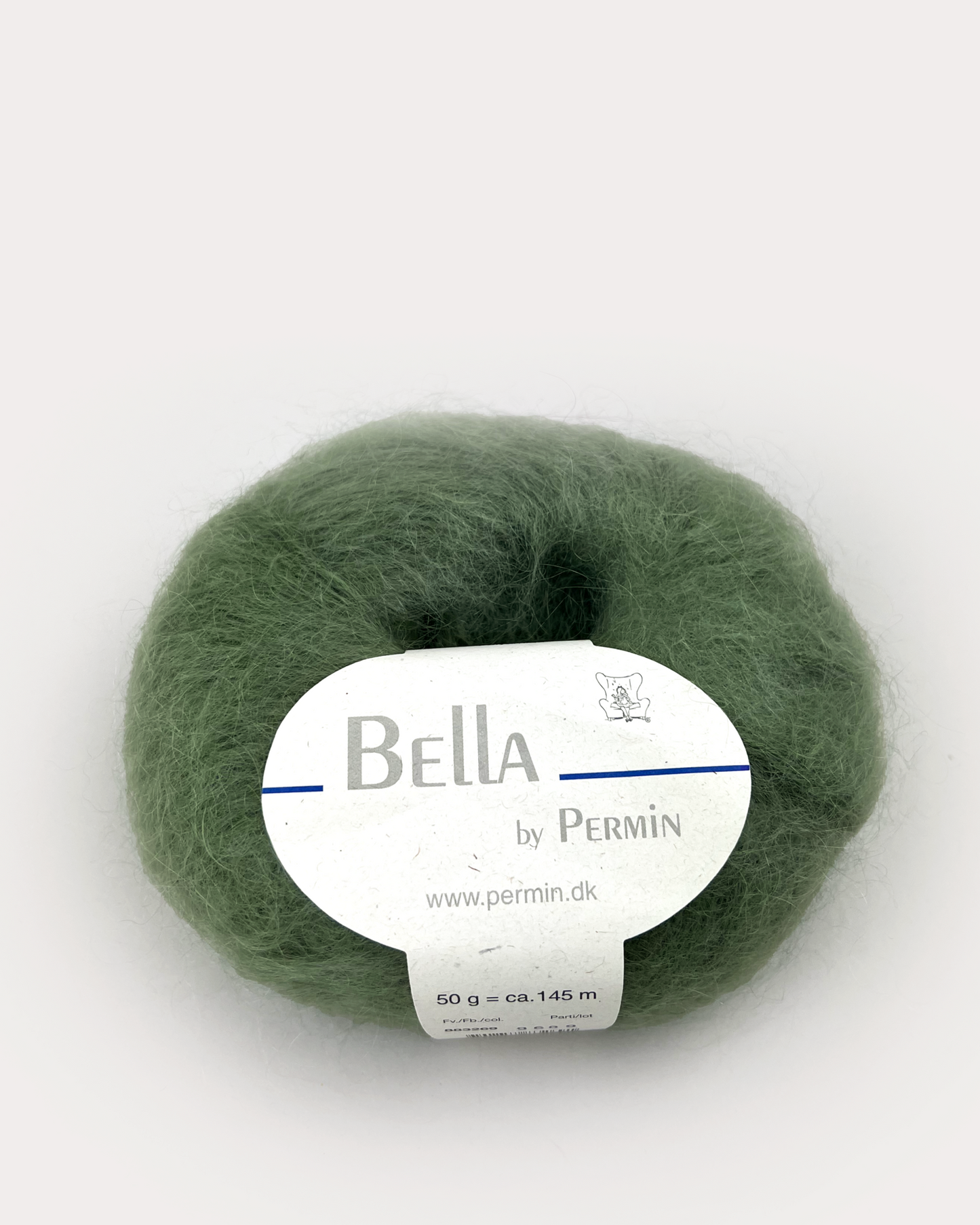 Bella mohair Mosgrøn    