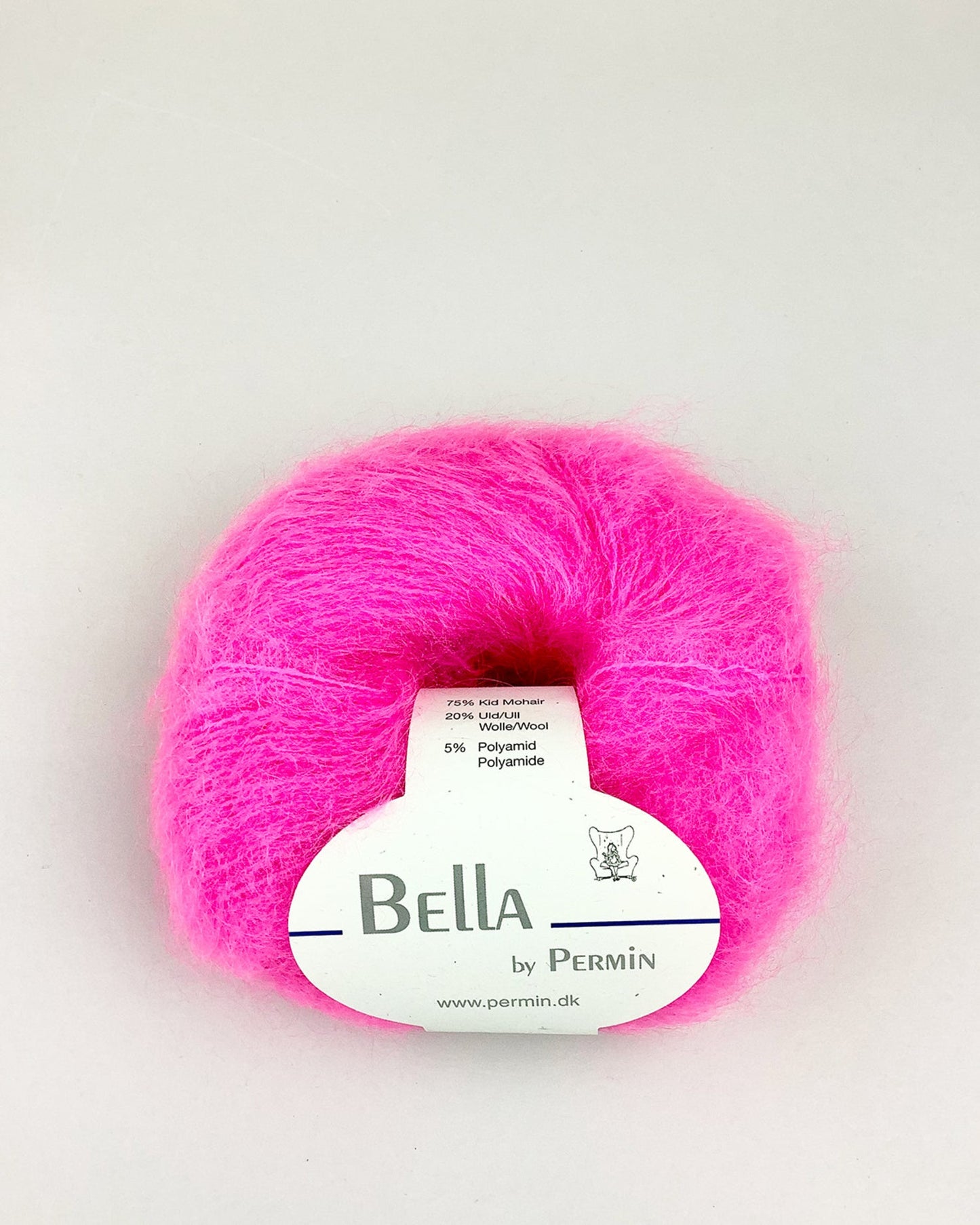 Bella mohair Neon pink 