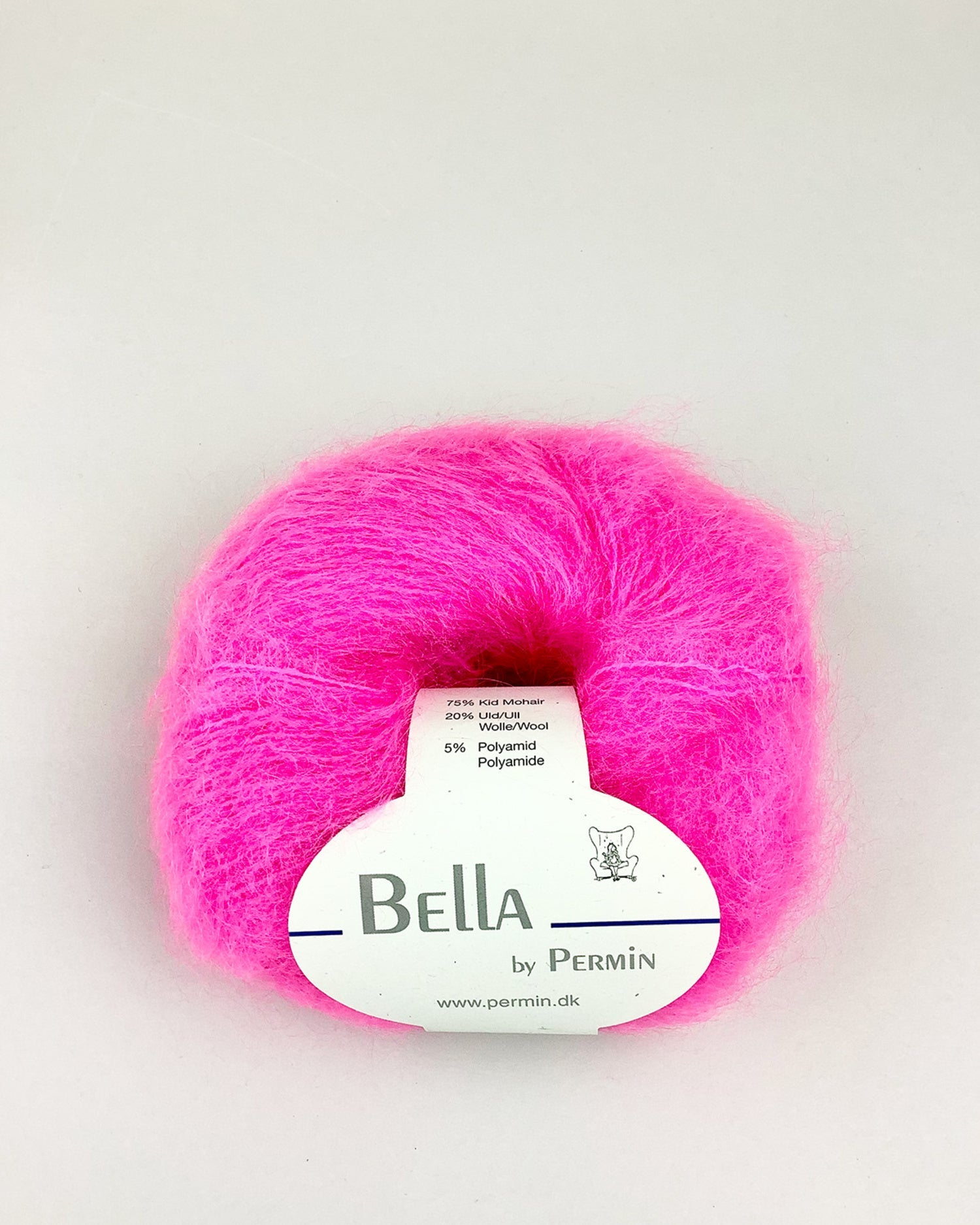 Bella mohair Neon pink 