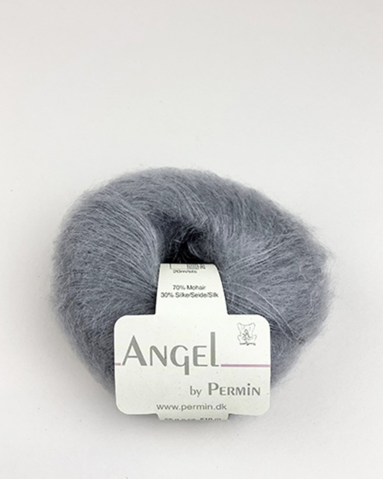 Angel mohair Askegrå 