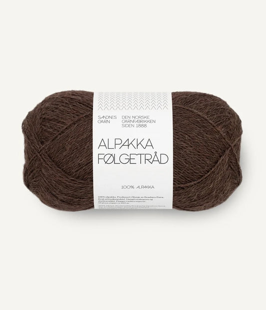 Alpakka Følgetråd Cacao Nibs 3091