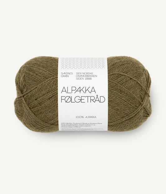 Alpakka Følgetråd Dark Olive 9873