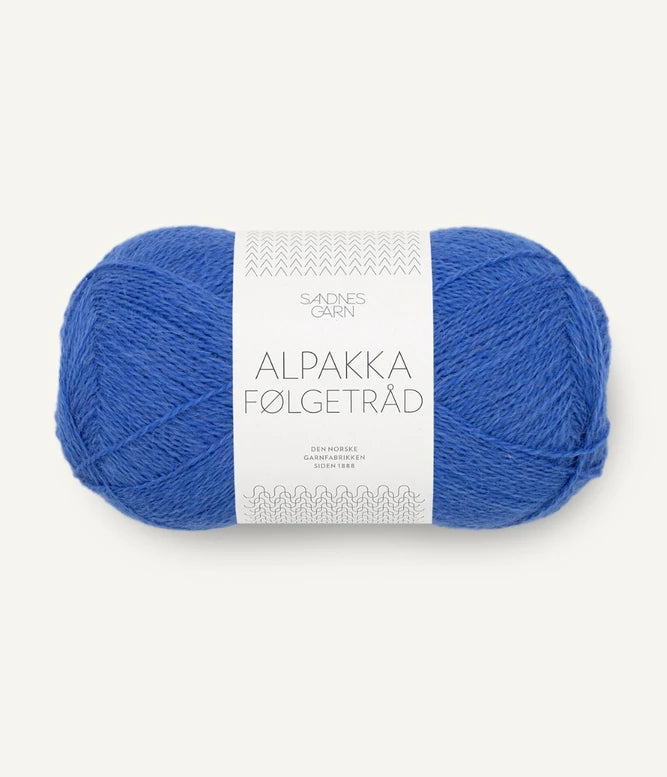 Alpakka Følgetråd Dazzling Blue 5845