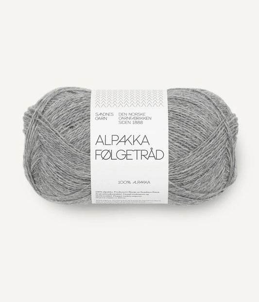 Alpakka Følgetråd Grey Melange 1042