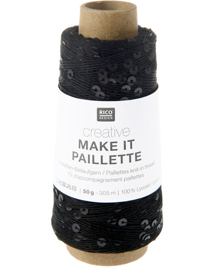 Creative Make It Paillette Black Matt - farvenr 006