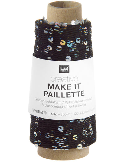 Creative Make It Paillette Black Silver - farvenr 012